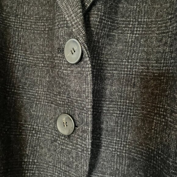 Tibi Kian Glenplaid Cropped Bomber Blazer  Kian Glenplaid Cropped Bomber Blazer - Picture 8 of 10